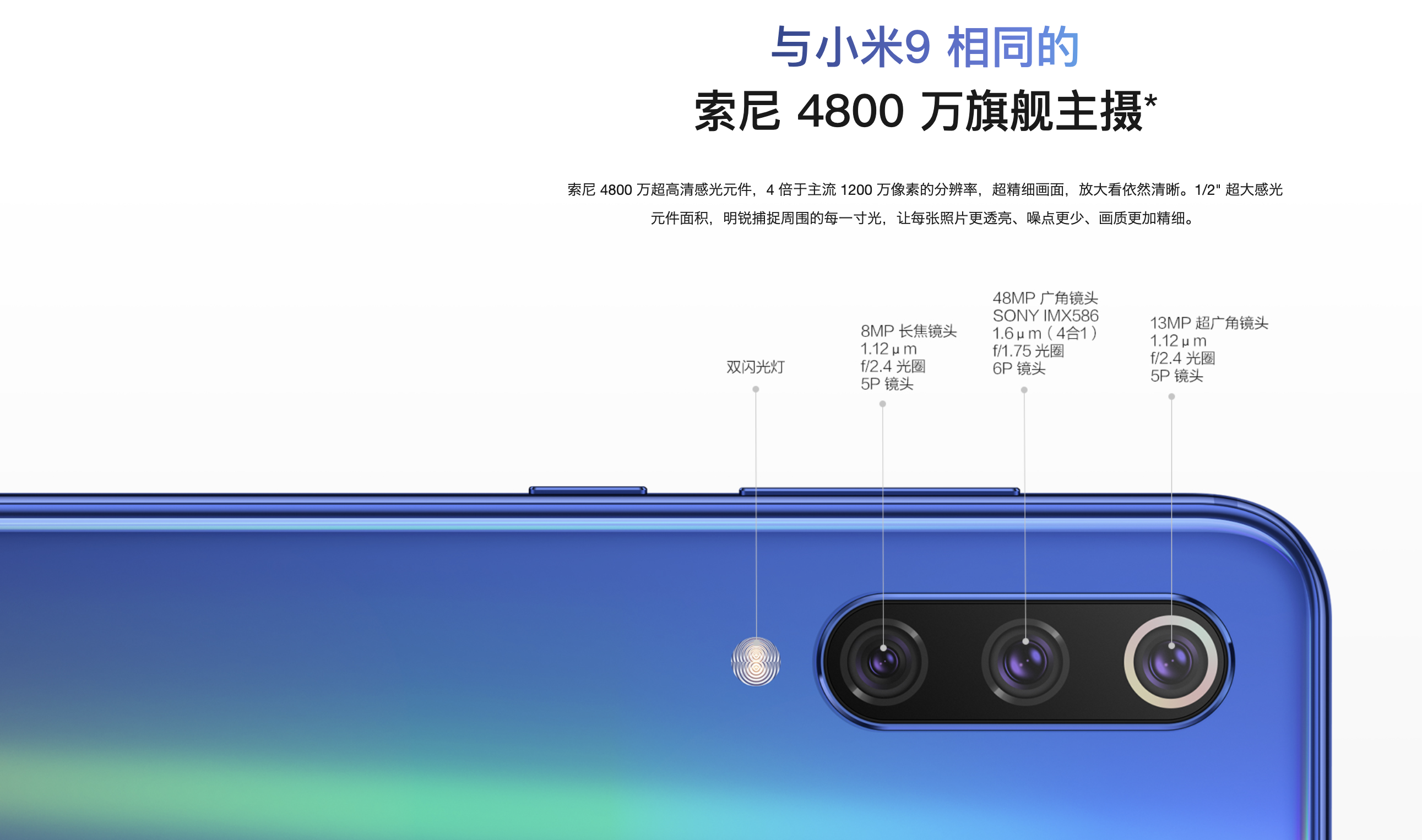 Xiaomi Mi 9 SEのメインカメラ