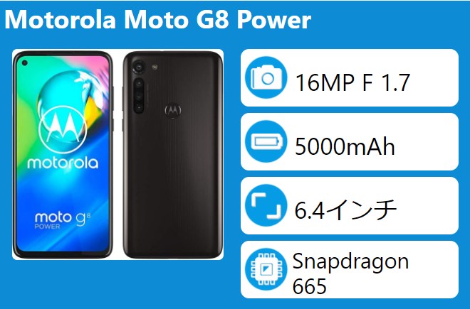 Motorola Moto G8 Powerのスペック、対応バンド、価格まとめ！|SIM太郎