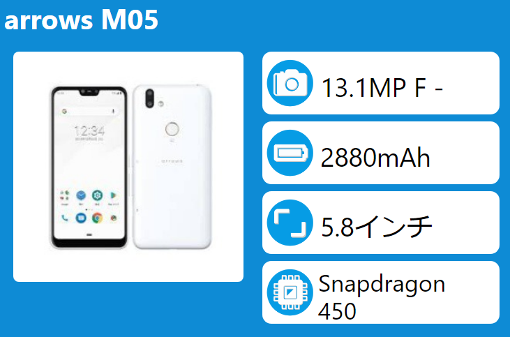 arrows - [新品即発送可]富士通 arrows M05 /ホワイト 新品未使用の+