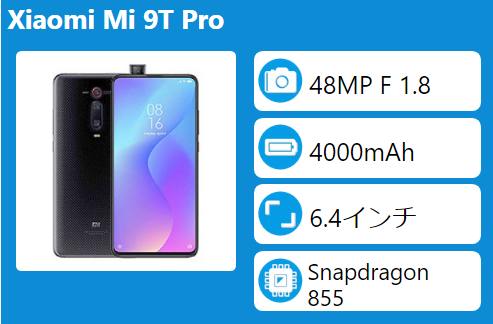 Xiaomi Mi 9T Proのスペック、対応バンド、価格まとめ！|SIM太郎