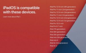 iPadOS 14 サポート一覧