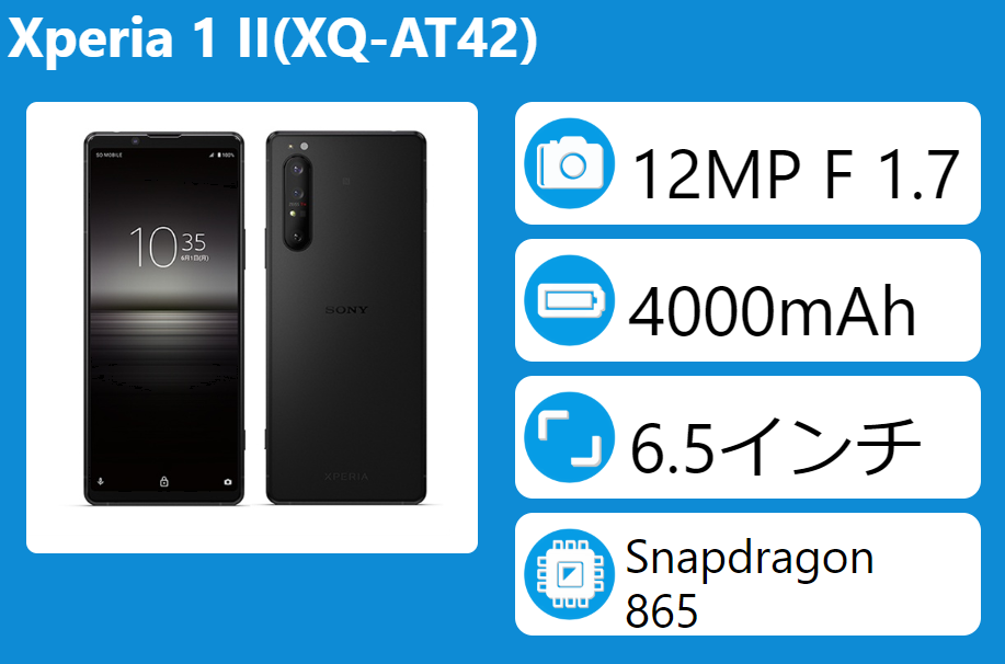SONY - KHATK【国内版】 Xperia 1 II 5g XQ-AT42 Amazon.com: Sony Xperia 1 II 5G (XQ-AT52) Global Edition, 5G