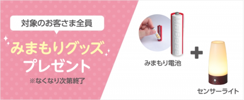 ⑤みまもりグッズプレゼントキャンペーン