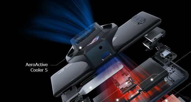「ROG Phone 5s Pro」では「AeroActive Cooler 5」を同梱